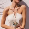 Kendra Scott Necklaces | Mari Gold Long Pendant Necklace In Abalone Shell