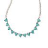 Kendra Scott Necklaces | Robby Vintage Silver Strand Necklace In Variegated Turquoise Magnesite