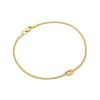 Kendra Scott Bracelets | Delaney 18K Gold Vermeil Curb Chain Bracelet In White Sapphire