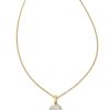 Kendra Scott Necklaces | Matilda 14K Yellow Gold Pendant Necklace In White Diamond