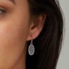 Kendra Scott Earrings | Lee Silver Drop Earrings In Ivory Mother-Of-Pearl