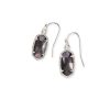 Kendra Scott Earrings | Lee Silver Drop Earrings In Black Mother-Of-Pearl