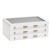 Kendra Scott Storage & Accessories | Large Antique Brass Jewelry Box In White Lacquer