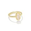 Kendra Scott Rings | Grayson Gold Band Ring In Iridescent Drusy