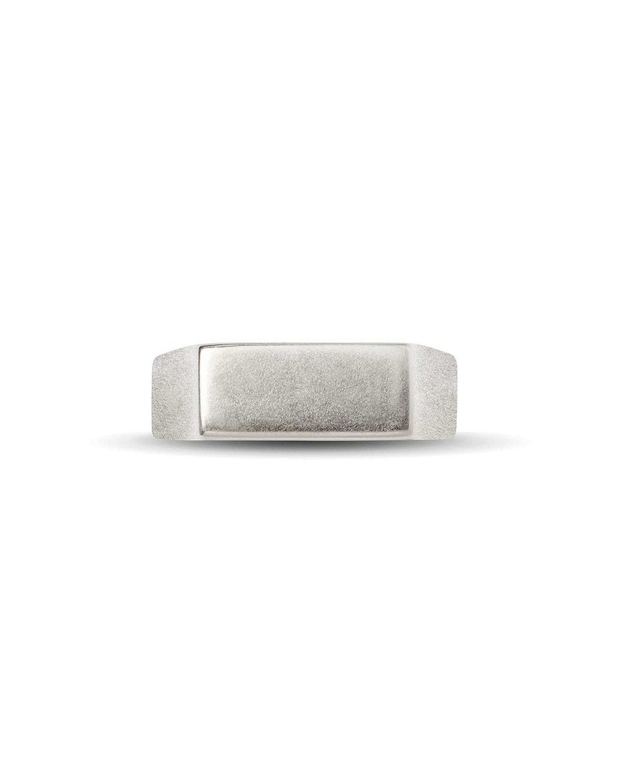 Kendra Scott Rings | Hudson Signet Ring In Oxidized Sterling Silver