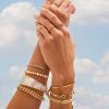 Kendra Scott Bracelets | Herringbone Chain Bracelet In 18K Yellow Gold Vermeil