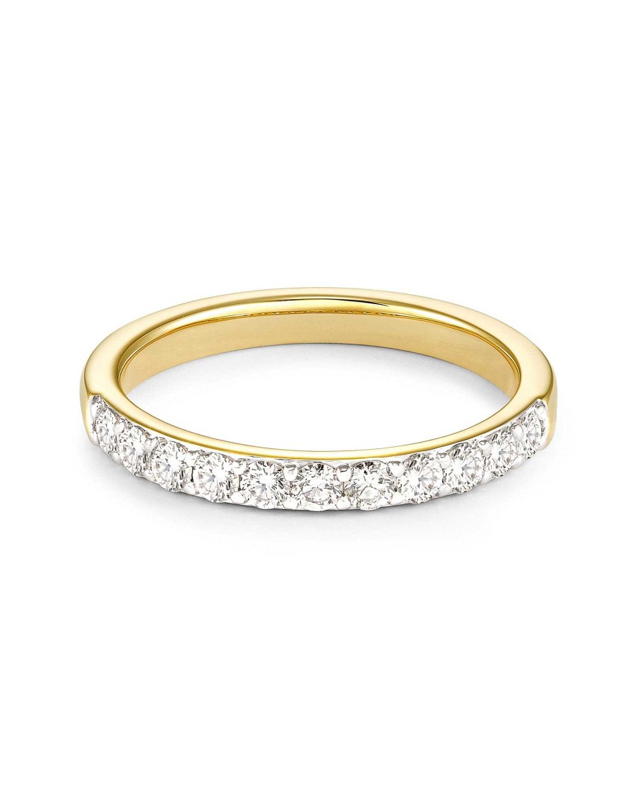 Kendra Scott Rings | Raleigh 14K Yellow Gold Band Ring In White Diamond