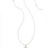 Kendra Scott Necklaces | Matilda Luxe Sterling Silver Charm Necklace In White Sapphire