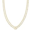 Kendra Scott Necklaces | Emilie Gold Multi Strand Necklace In Iridescent Drusy