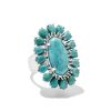 Kendra Scott Rings | Wrangler® X Yellow Rose By Kendra Scott Laurel Statement Ring In Variegated Turquoise Magnesite