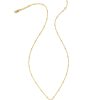 Kendra Scott Necklaces | Delicate Butterfly 18K Gold Vermeil Pendant Necklace In White Sapphire