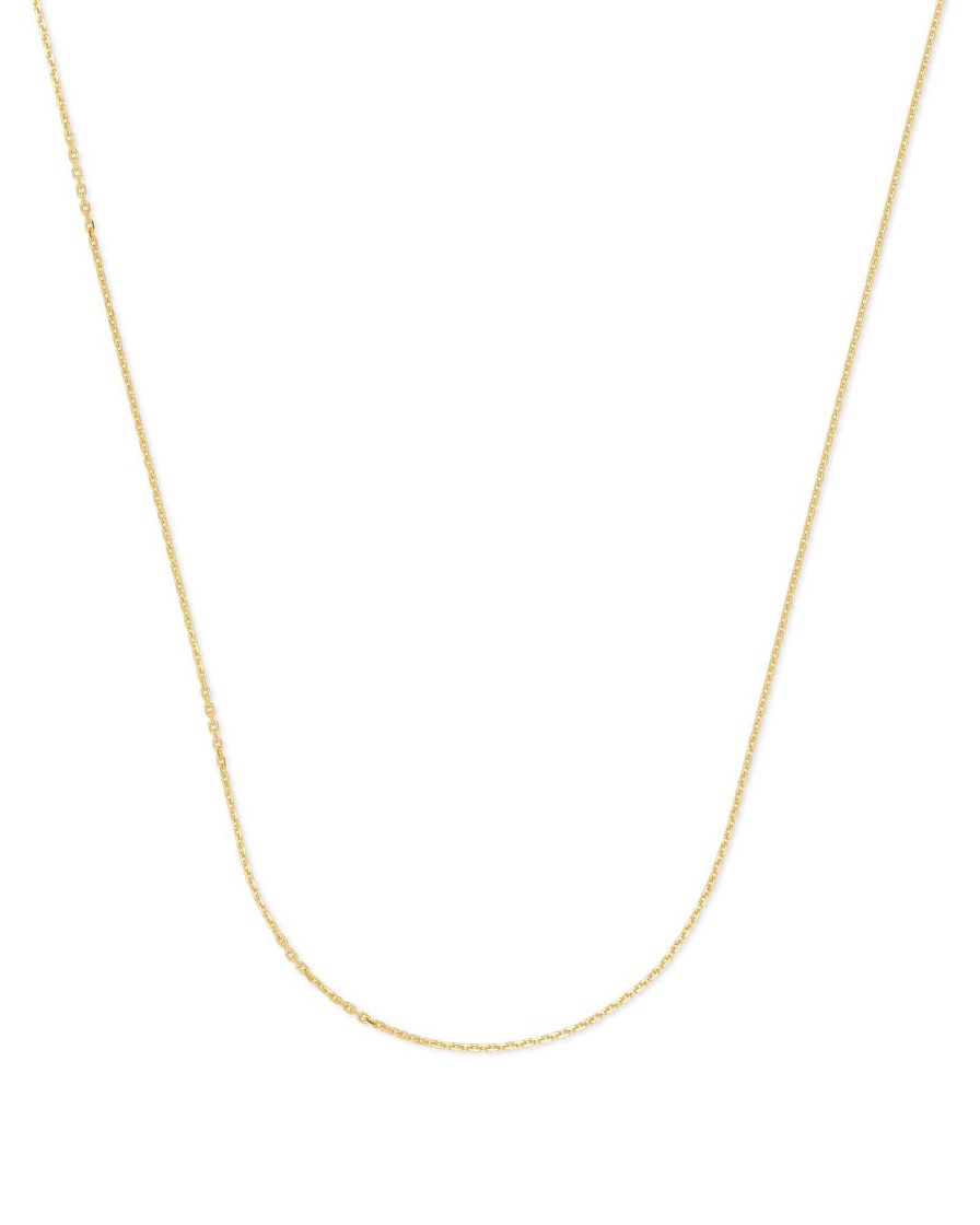 Kendra Scott Necklaces | 18 Inch Thin Chain Necklace In 18K Gold Vermeil