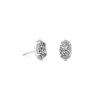 Kendra Scott Earrings | Emilie Silver Stud Earrings In Platinum Drusy