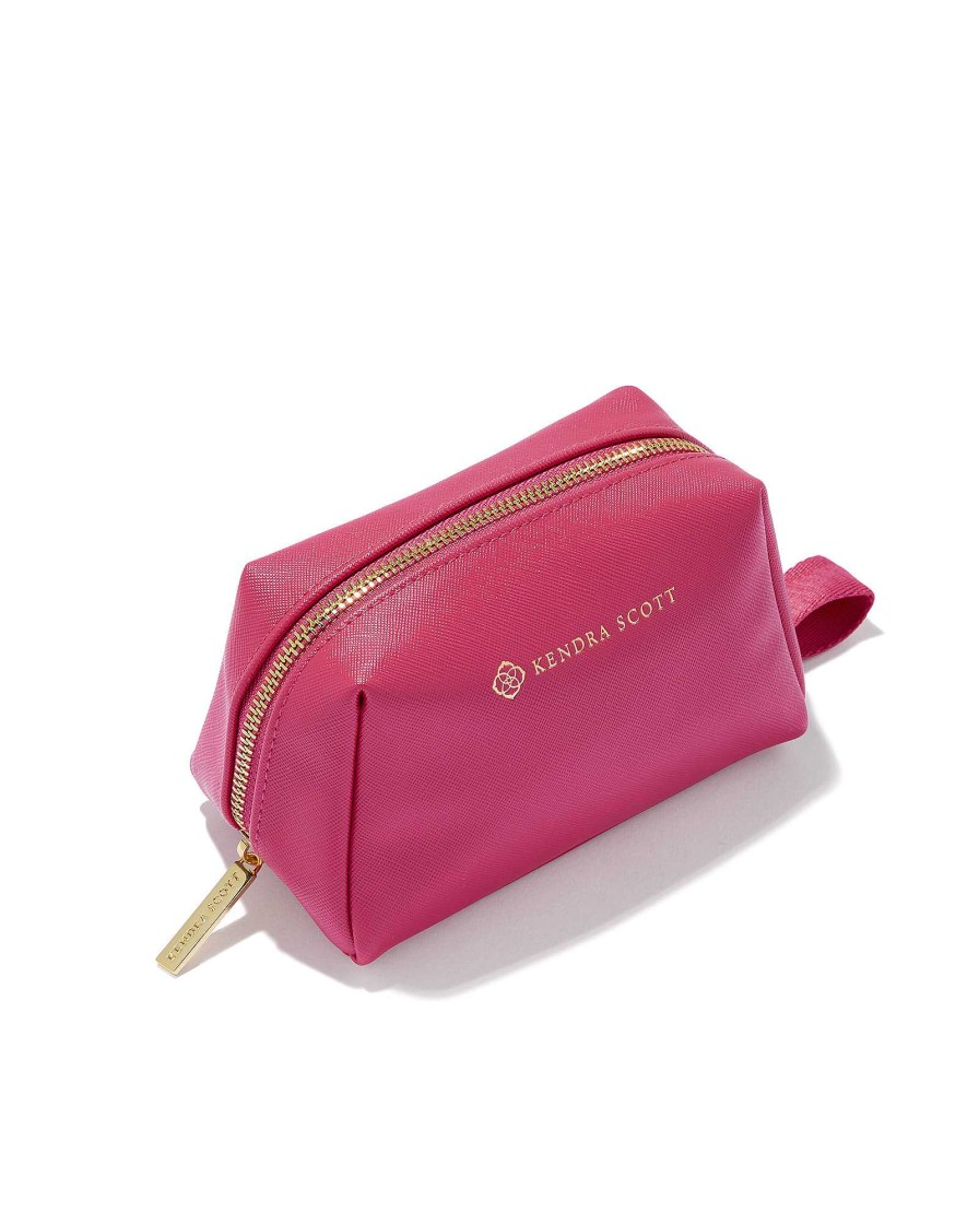 Kendra Scott Storage & Accessories | Small Cosmetic Zip Case In Hot Pink