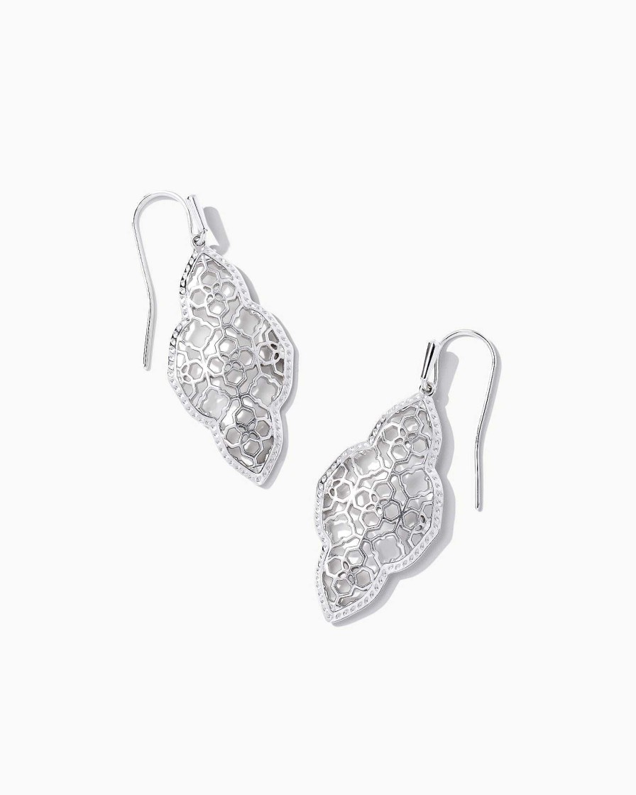 Kendra Scott Earrings | Abbie Drop Earrings In Silver