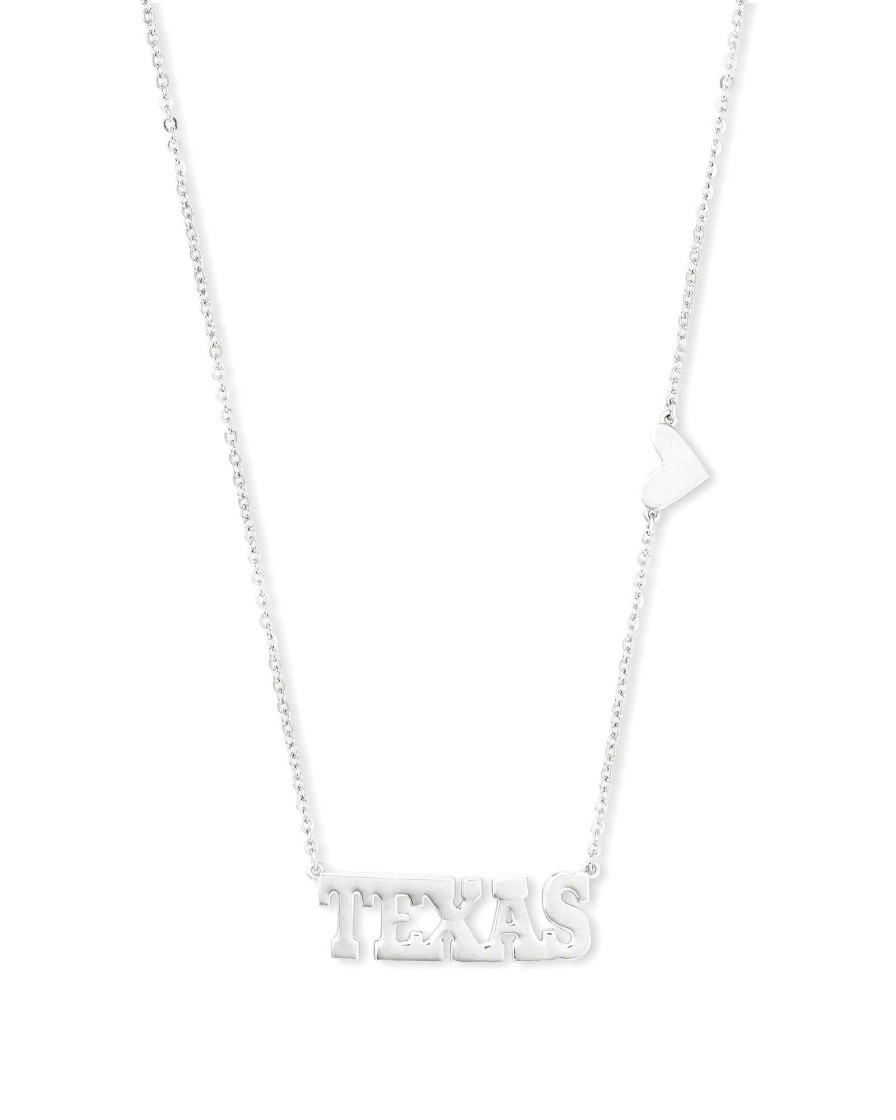 Kendra Scott Necklaces | Texas Pendant Necklace In Sterling Silver