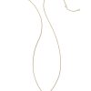 Kendra Scott Necklaces | Tiny Heart Padlock 14K Yellow Gold Pendant Necklace In White Diamond