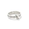 Kendra Scott Rings | Tia Sterling Silver Band Ring In White Sapphire