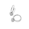 Kendra Scott Earrings | Madeline 14K White Gold Huggie Earrings In White Diamond