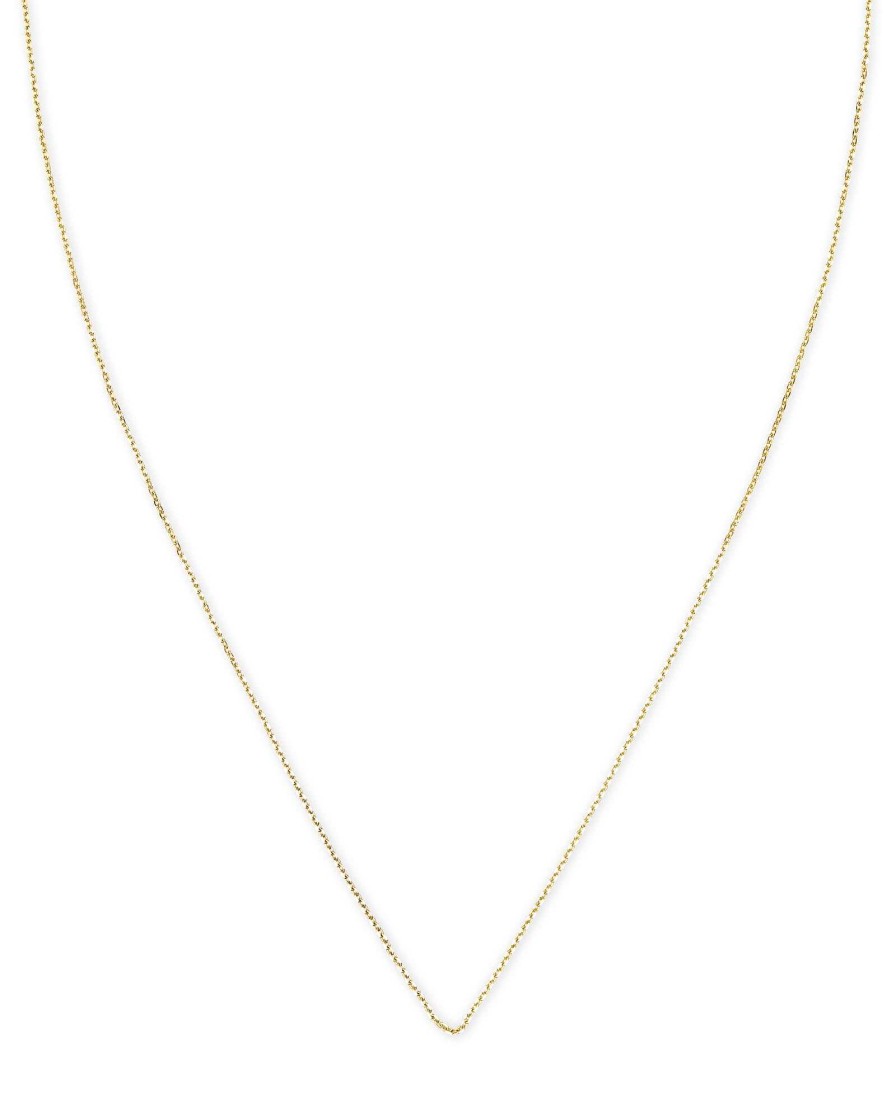 Kendra Scott Necklaces | 15" Thin Chain Necklace In 14K Yellow Gold