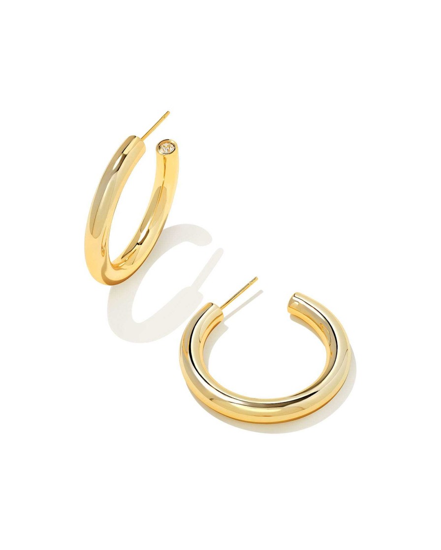 Kendra Scott Earrings | Colette Hoop Earrings In Gold