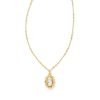 Kendra Scott Necklaces | Piper Gold Pendant Necklace In White Howlite