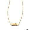 Kendra Scott Necklaces | Alpha Phi Pendant Necklace In 18K Gold Vermeil