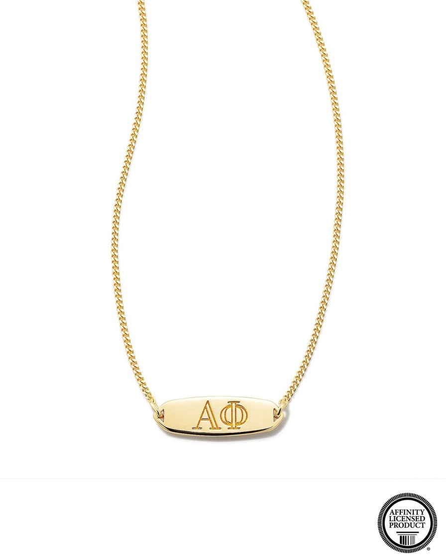 Kendra Scott Necklaces | Alpha Phi Pendant Necklace In 18K Gold Vermeil