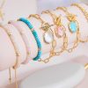 Kendra Scott Bracelets | Daphne Gold Link And Chain Bracelet In Light Pink Iridescent Abalone