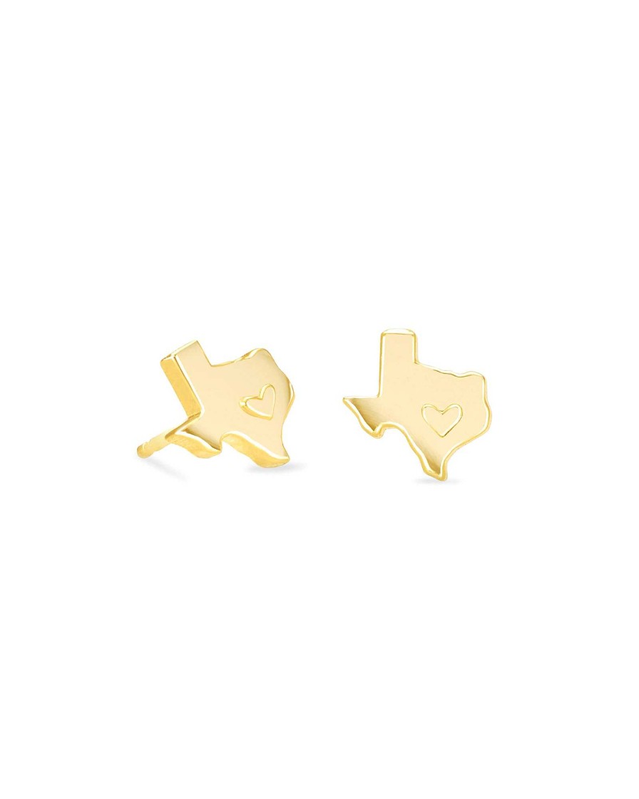 Kendra Scott Earrings | Texas Stud Earrings In 18K Gold Vermeil