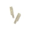 Kendra Scott Earrings | Gracie Gold Tennis Linear Earrings In White Crystal