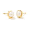 Kendra Scott Earrings | Davie Pearl 18K Gold Vermeil Stud Earrings In White Pearl