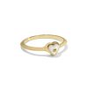 Kendra Scott Rings | Adalynn 18K Gold Vermeil Heart Band Ring In Ivory Mother-Of-Pearl