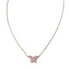 Kendra Scott Necklaces | Butterfly 14K Rose Gold Pendant Necklace In Pink Sapphire