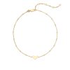 Kendra Scott Bracelets | Ari Heart Chain Anklet In 18K Yellow Gold Vermeil