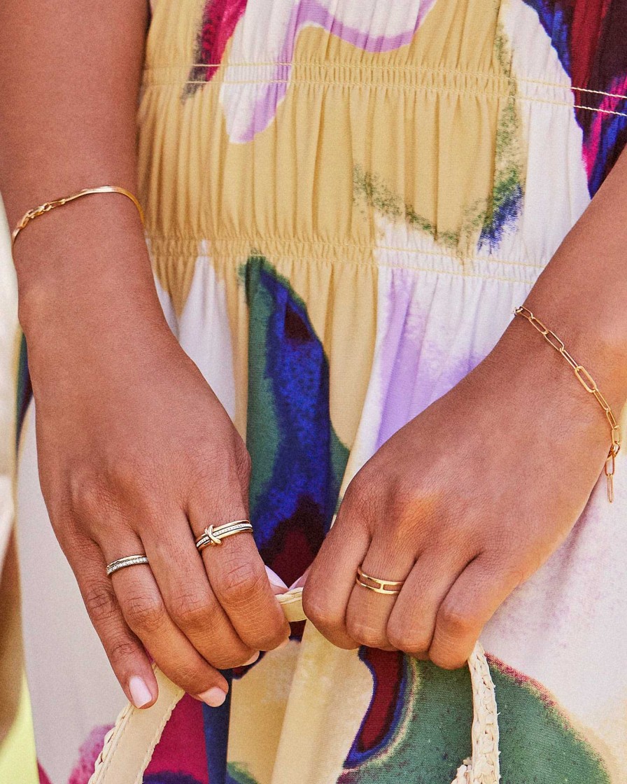 Kendra Scott Bracelets | Large Paperclip Chain Bracelet In 18K Gold Vermeil