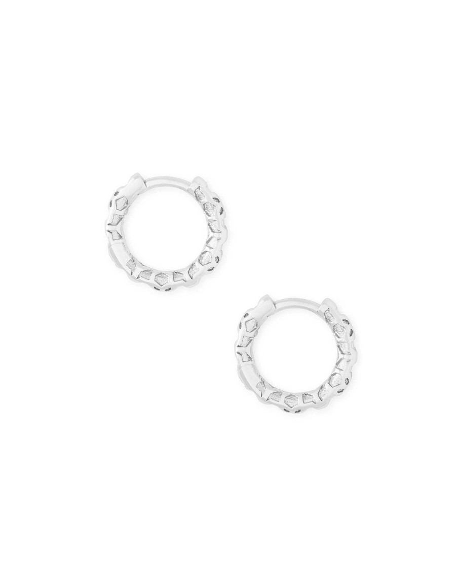 Kendra Scott Earrings | Maggie Huggie Earrings In Silver Filigree