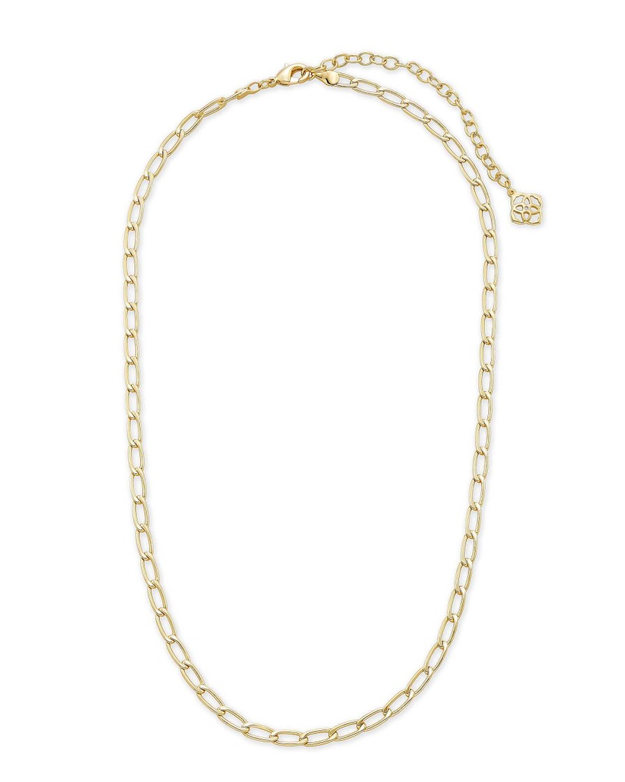 Kendra Scott Necklaces | Merrick Chain Necklace In Gold