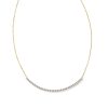 Kendra Scott Necklaces | Tennis 14K Yellow Gold Bar Necklace In White Diamond