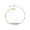 Kendra Scott Bracelets | Mattie 18K Yellow Gold Vermeil Pave Delicate Bracelet In White Diamond