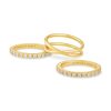 Kendra Scott Rings | Livy Gold Rings Set Of 3 In White Crystal