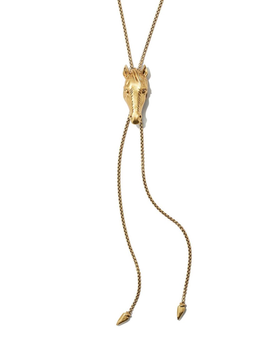 Kendra Scott Men'S | Beau Bolo Necklace In Vintage Gold