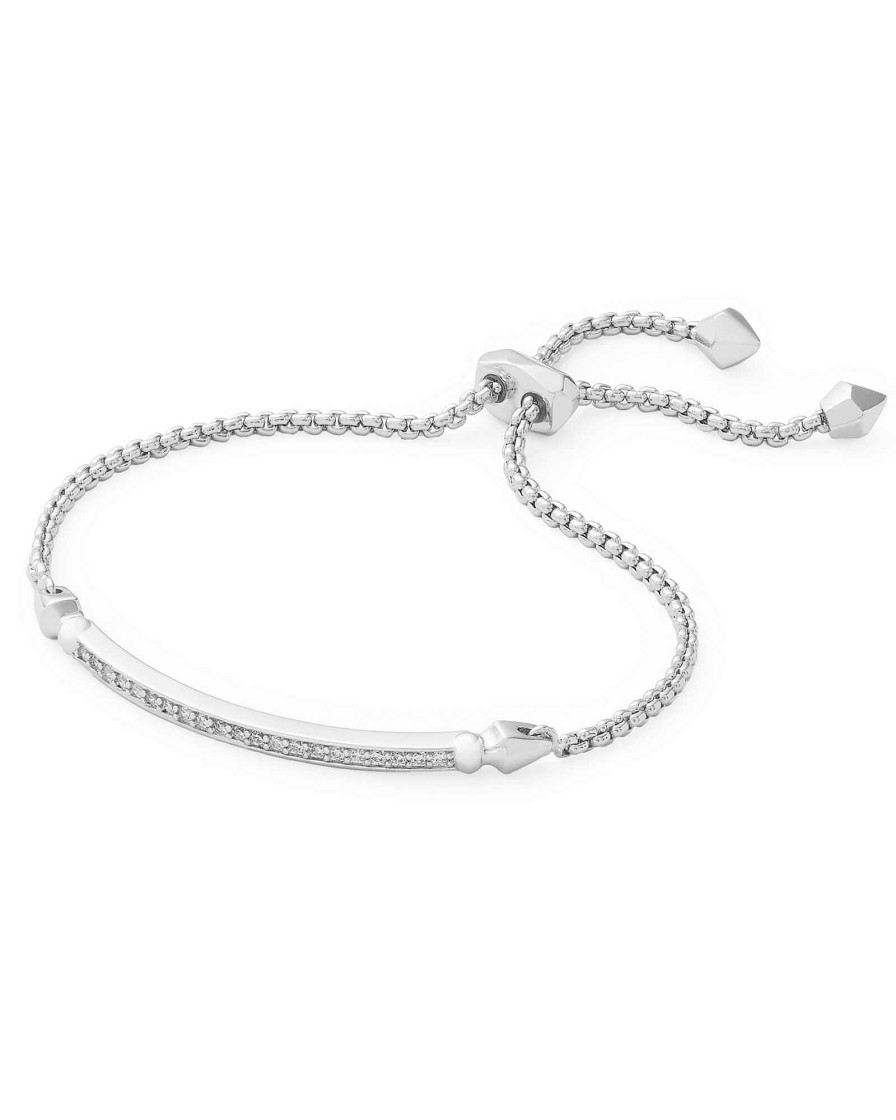 Kendra Scott Bracelets | Ott Adjustable Chain Bracelet In Silver