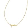 Kendra Scott Necklaces | Mama Script Pendant Necklace In Gold