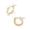 Kendra Scott Earrings | Beaded 13Mm Huggie Earrings In 18K Gold Vermeil