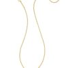 Kendra Scott Necklaces | Cailin Gold Pendant Necklace In Champagne Opal Crystal