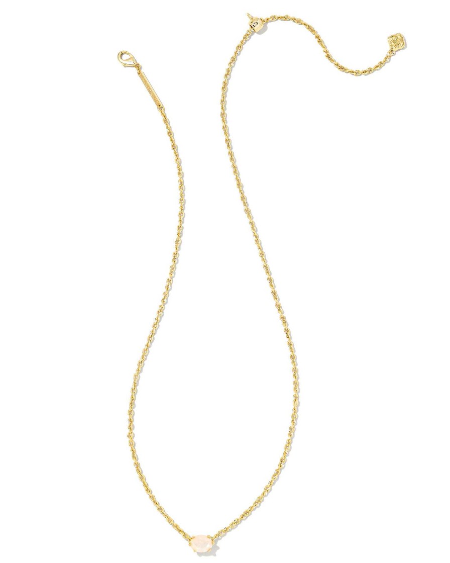 Kendra Scott Necklaces | Cailin Gold Pendant Necklace In Champagne Opal Crystal