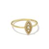 Kendra Scott Rings | Vivianne 14K Yellow Gold Band Ring In White Diamond