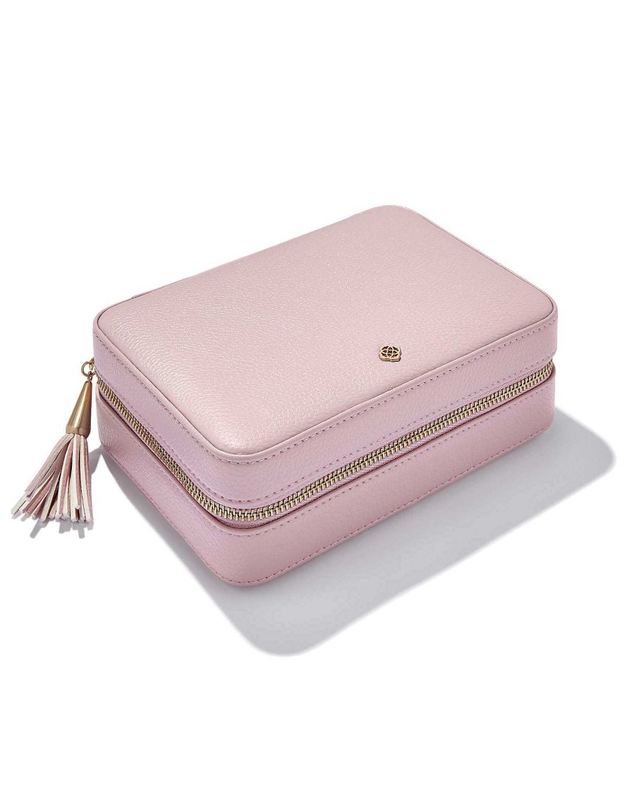 Kendra Scott Storage & Accessories | Medium Zip Jewelry Case In Blush Pink