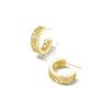 Kendra Scott Earrings | Kelly Huggie Earrings In Gold